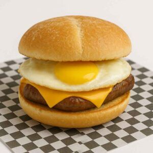 Breakfast Sandwich Beef Sausage & Cheese