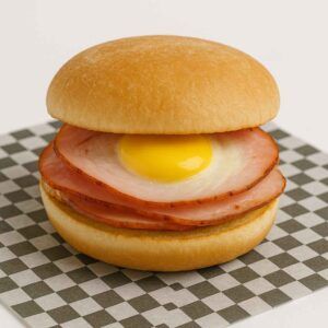 Breakfast Sandwich Eggs with grilled boars head cold cut